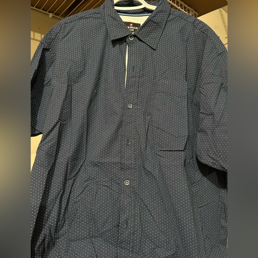 Airwalk Dark Blue Polka Dot Shirt Jacket